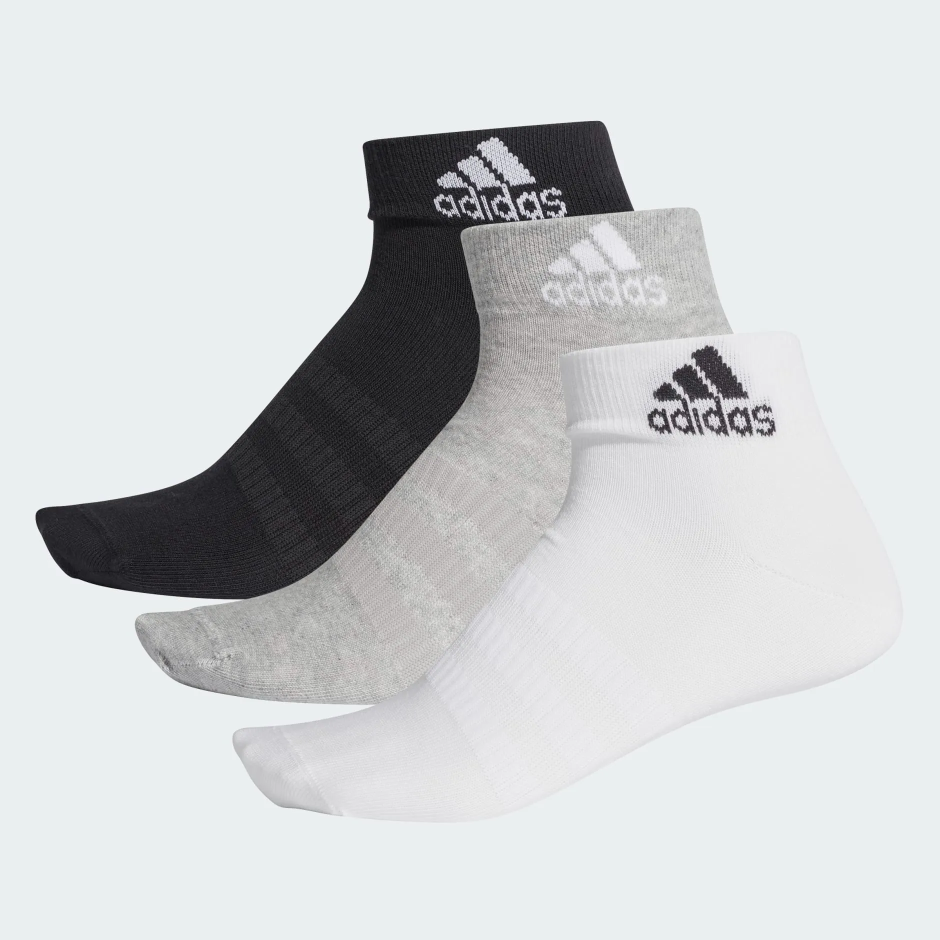 adidas 3 Pairs Unisex Ankle Socks