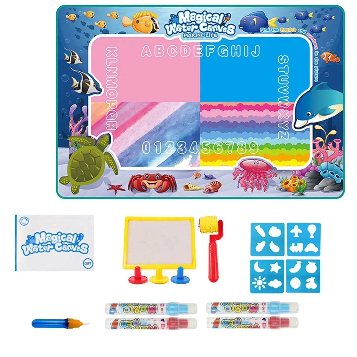 Aqua Magic Water Doodle Mat Canvas Marine Life - 043