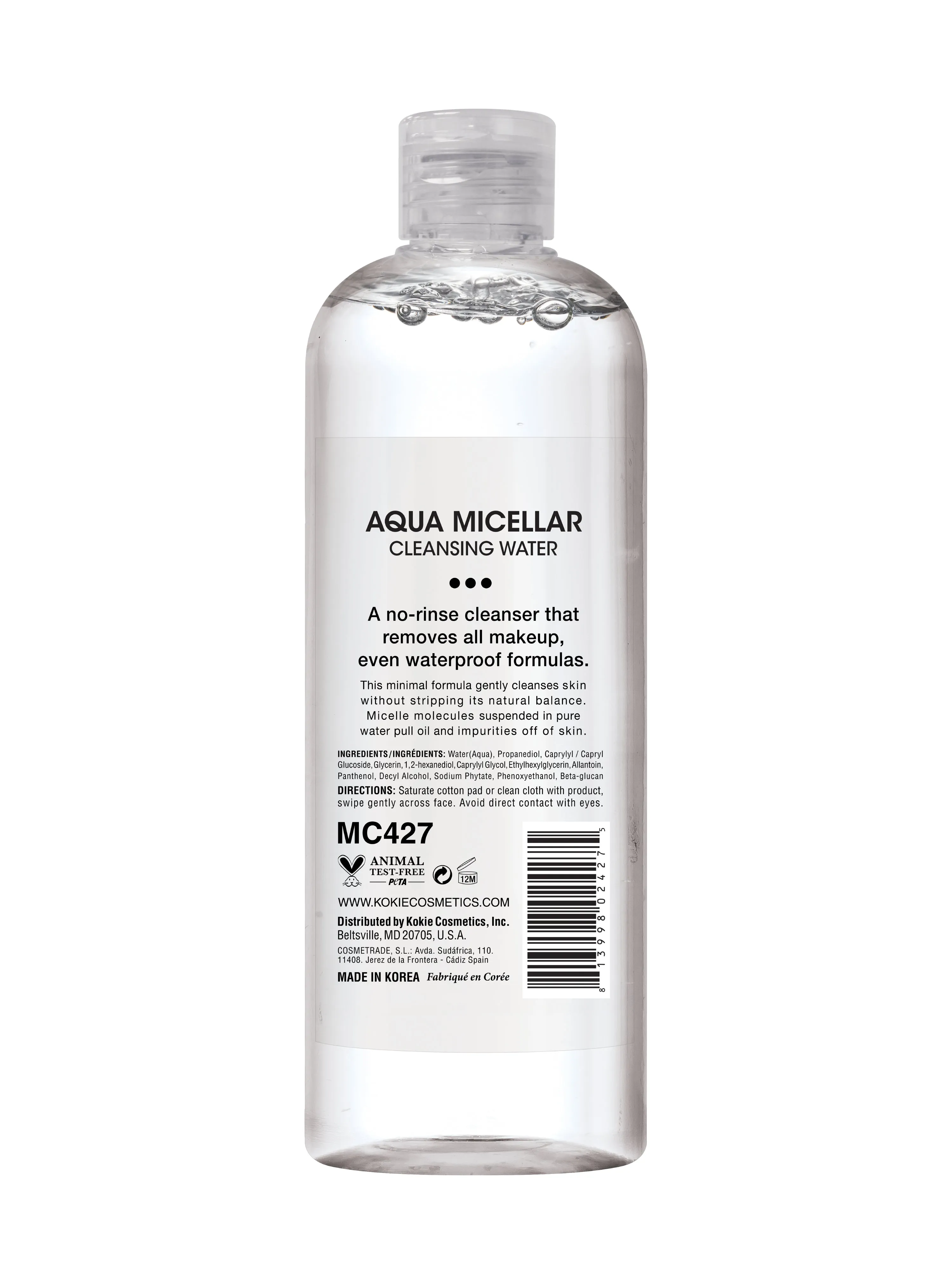 AQUA MICELLAR CLEANSING WATER