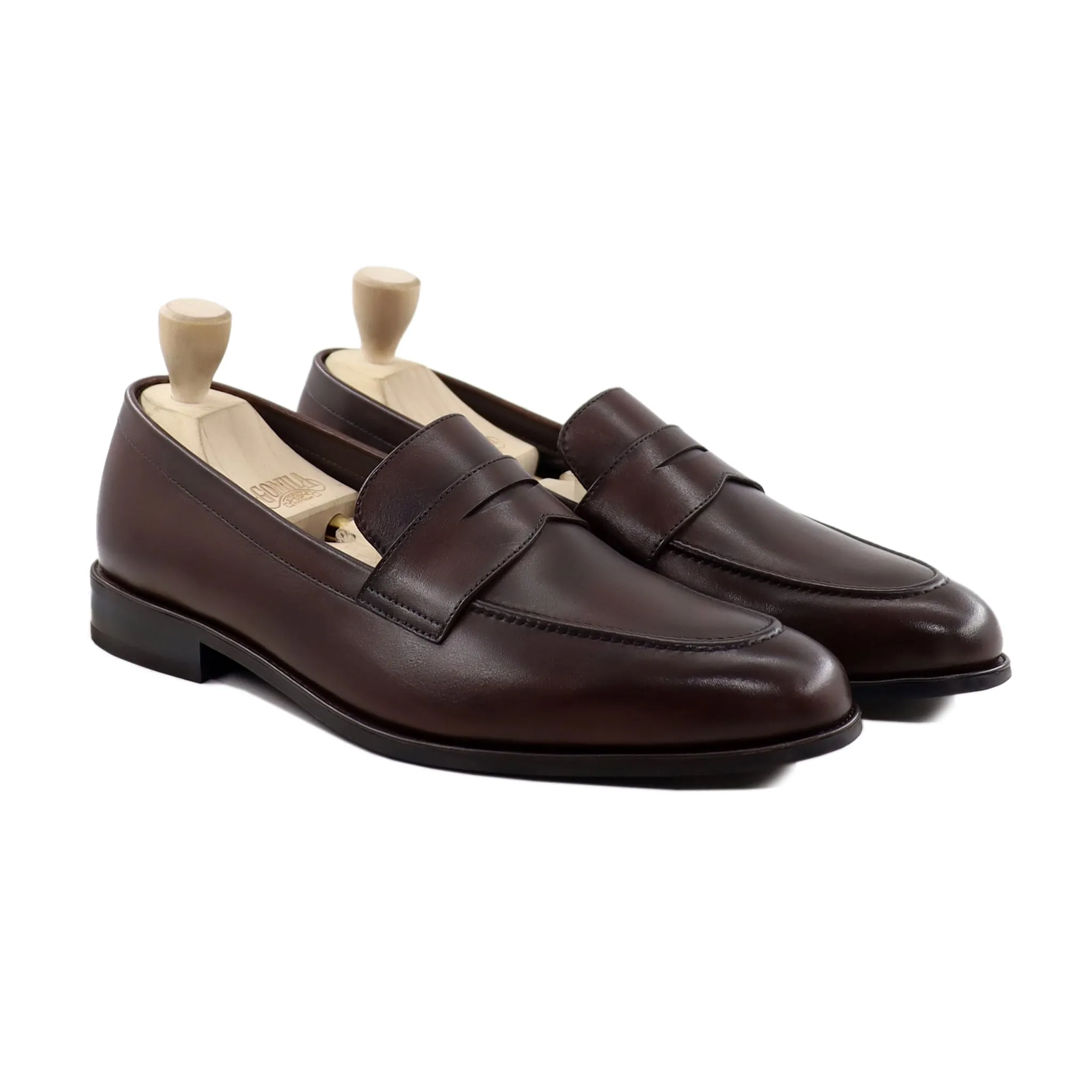 Beasly - Men's Dark Brown Calf Leather Loafer