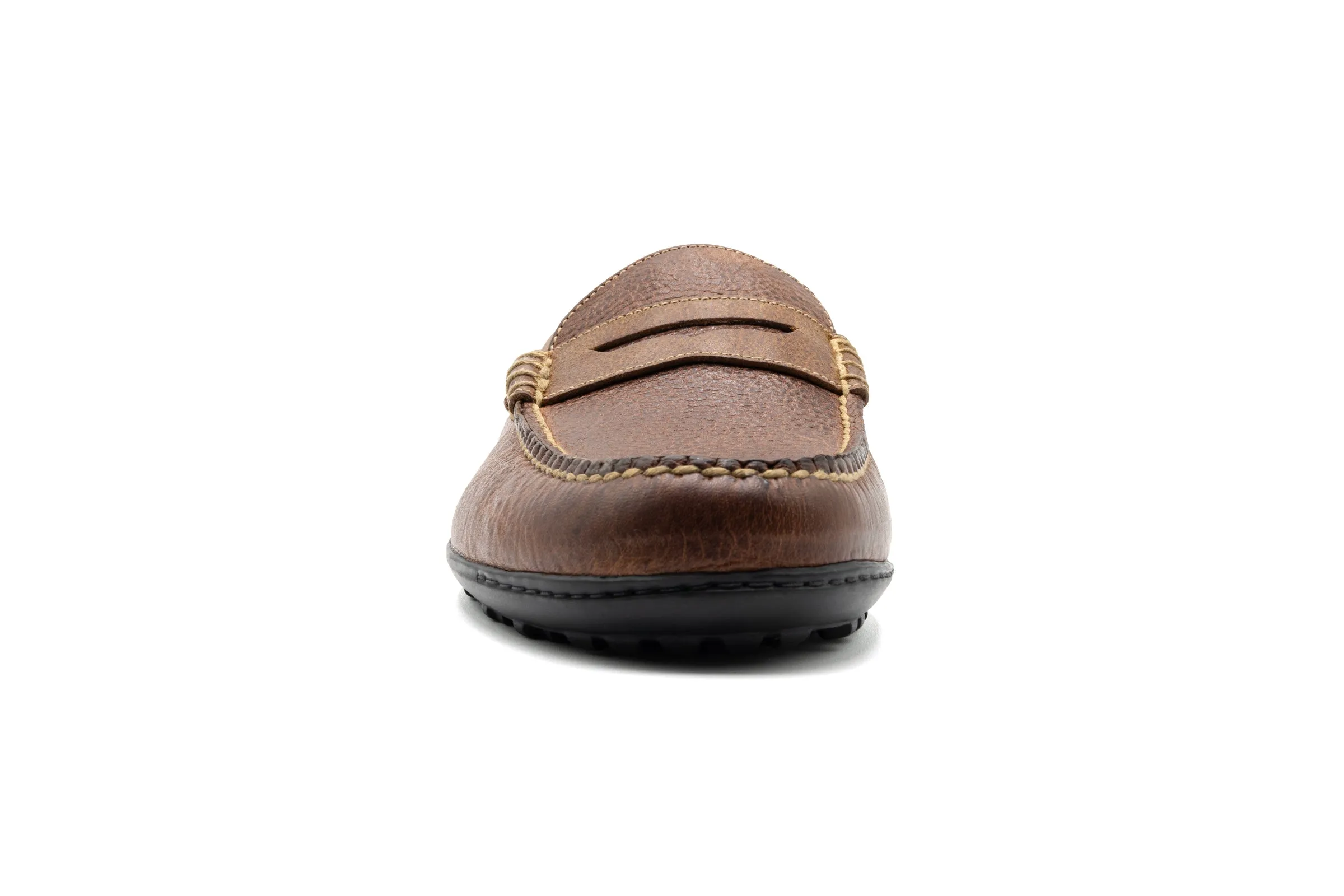 Bill American Bison Penny Loafers - Chestnut