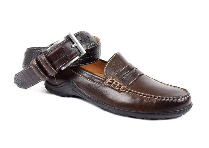 Bill Water Buffalo Penny Loafers - Walnut