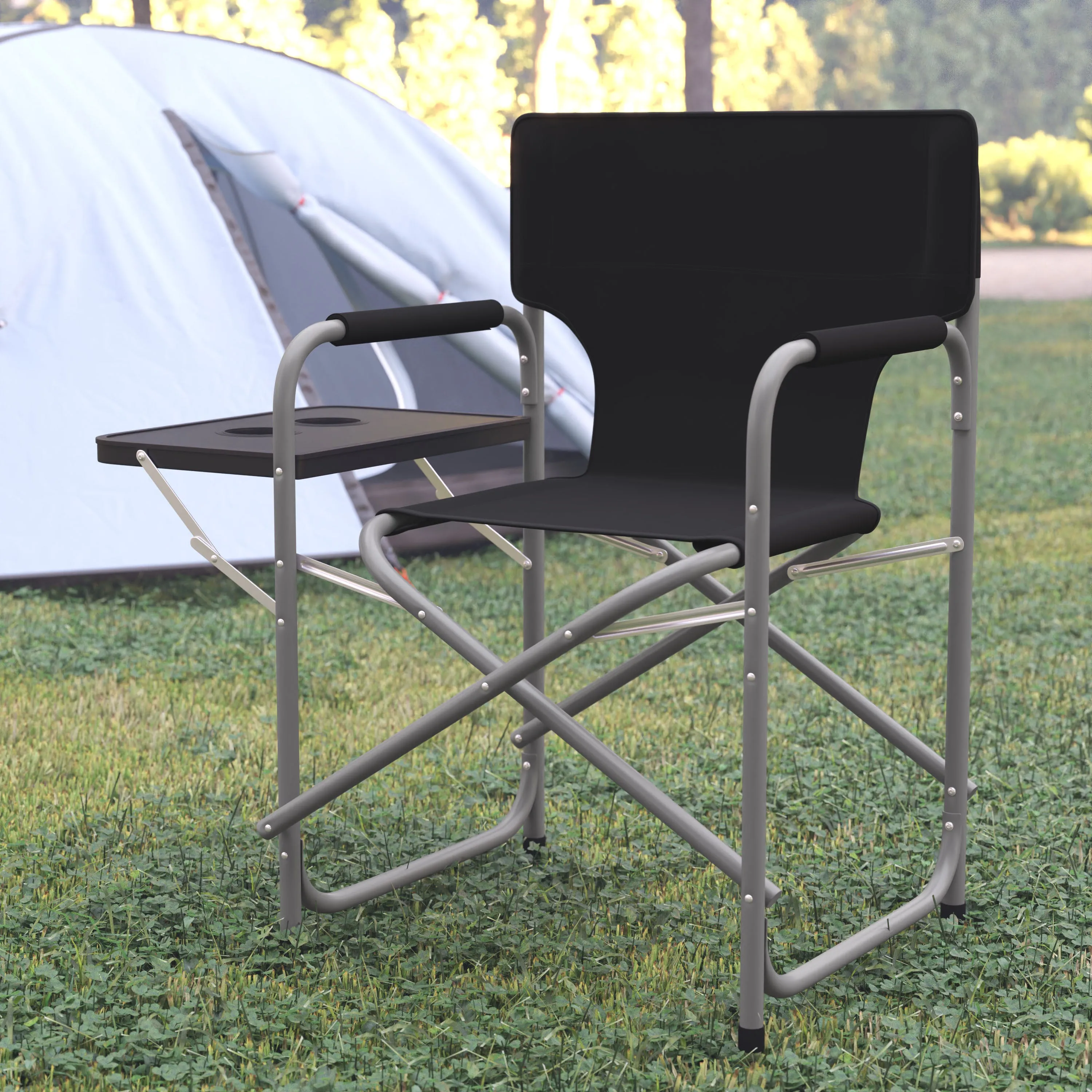 Black Folding Directors Chair JJ-CC305-BK-GG