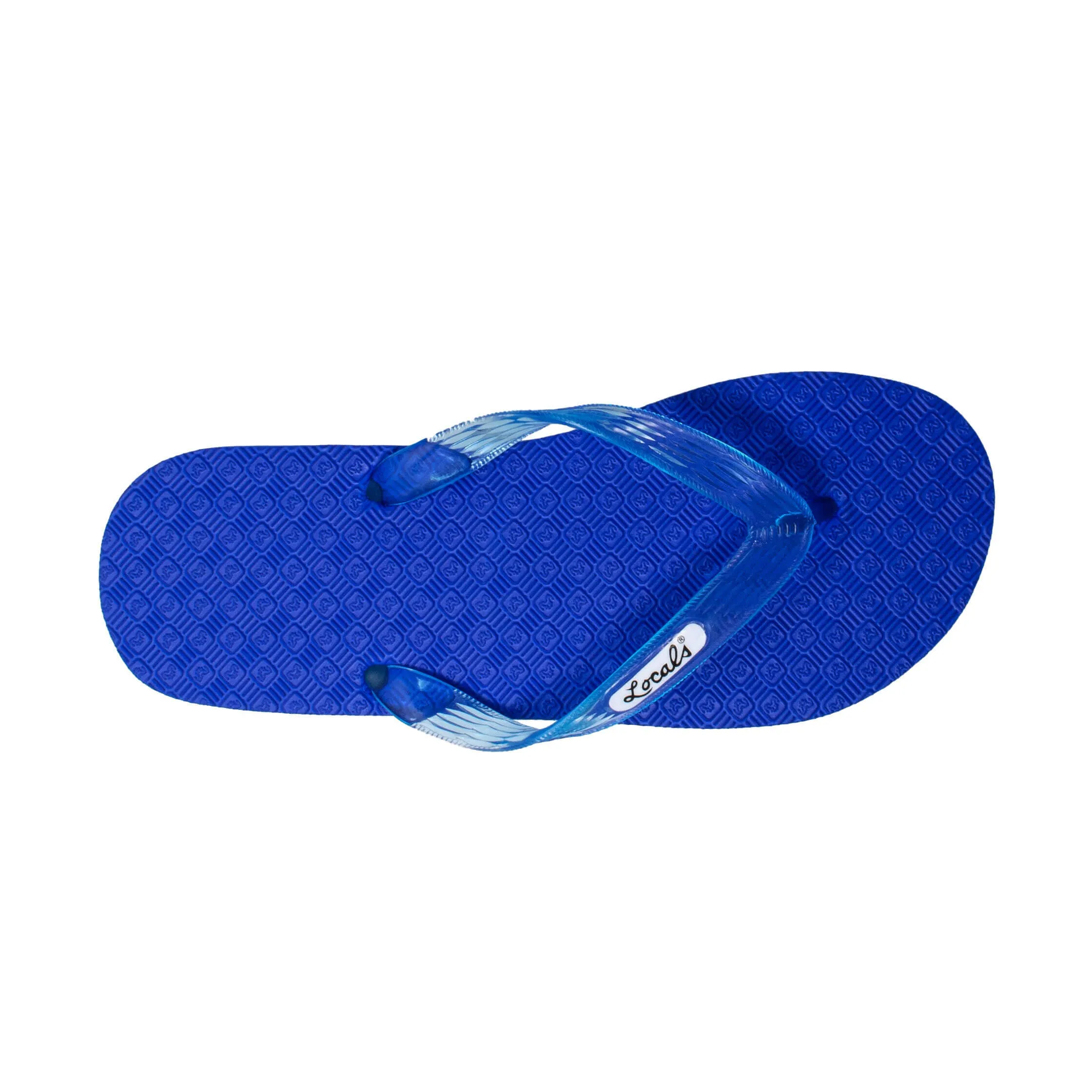 Blue Platform Women's Translucent Turquoise Strap Slippah