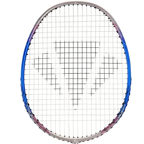 Carlton Thunder Shox 1200 Strung Badminton Racket (Silver/Blue)