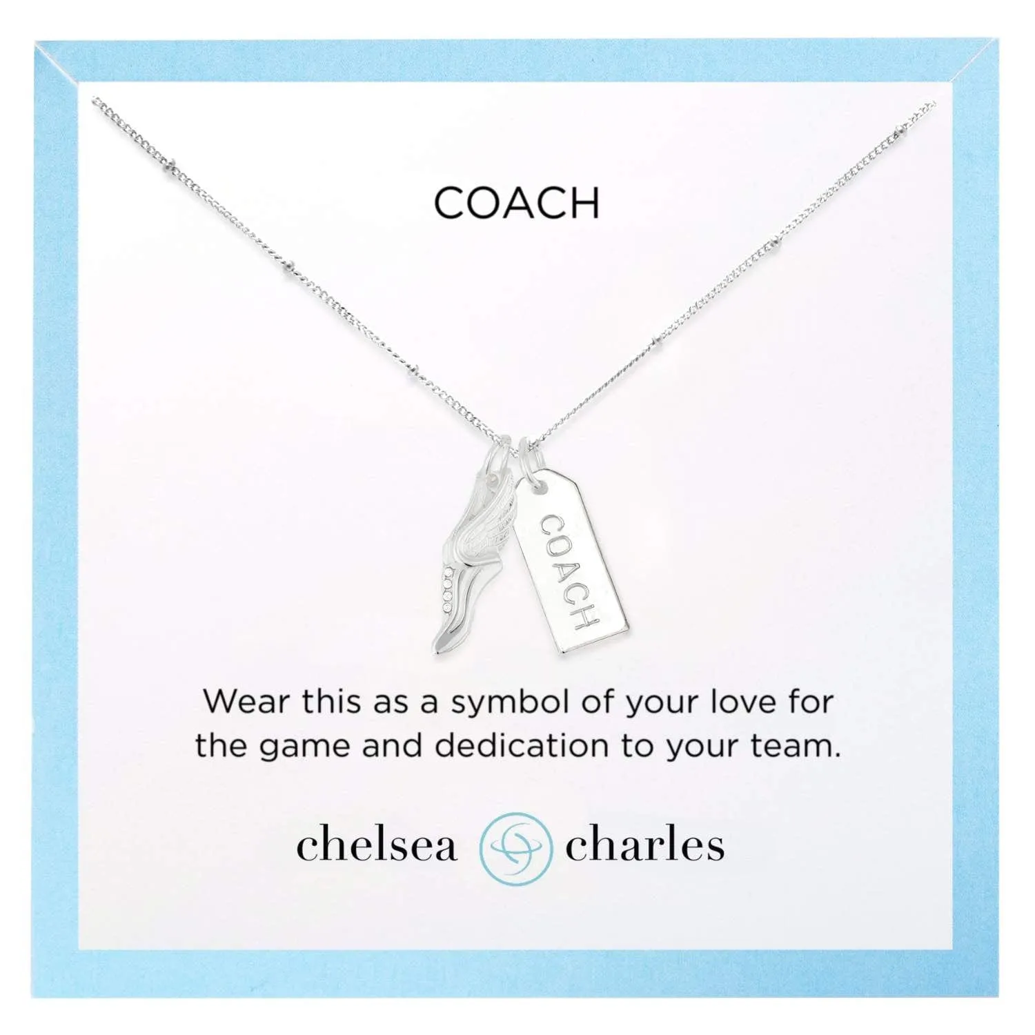 CC Sport Running Coach Charm Necklace