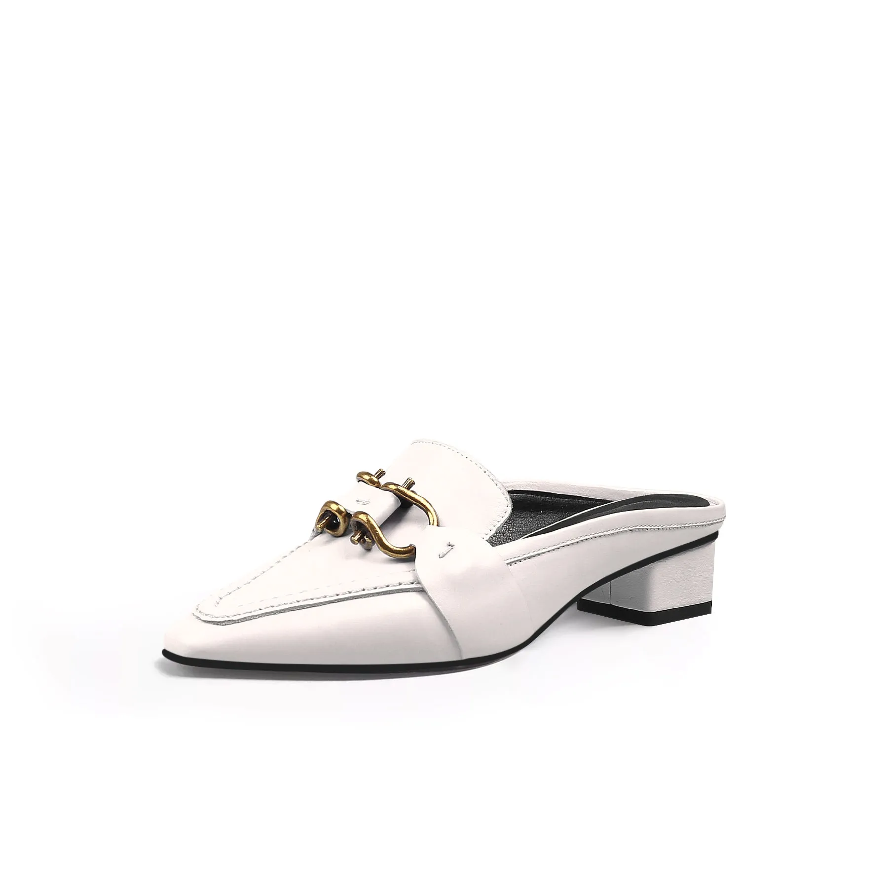 Classic Chain Slip-On Mules