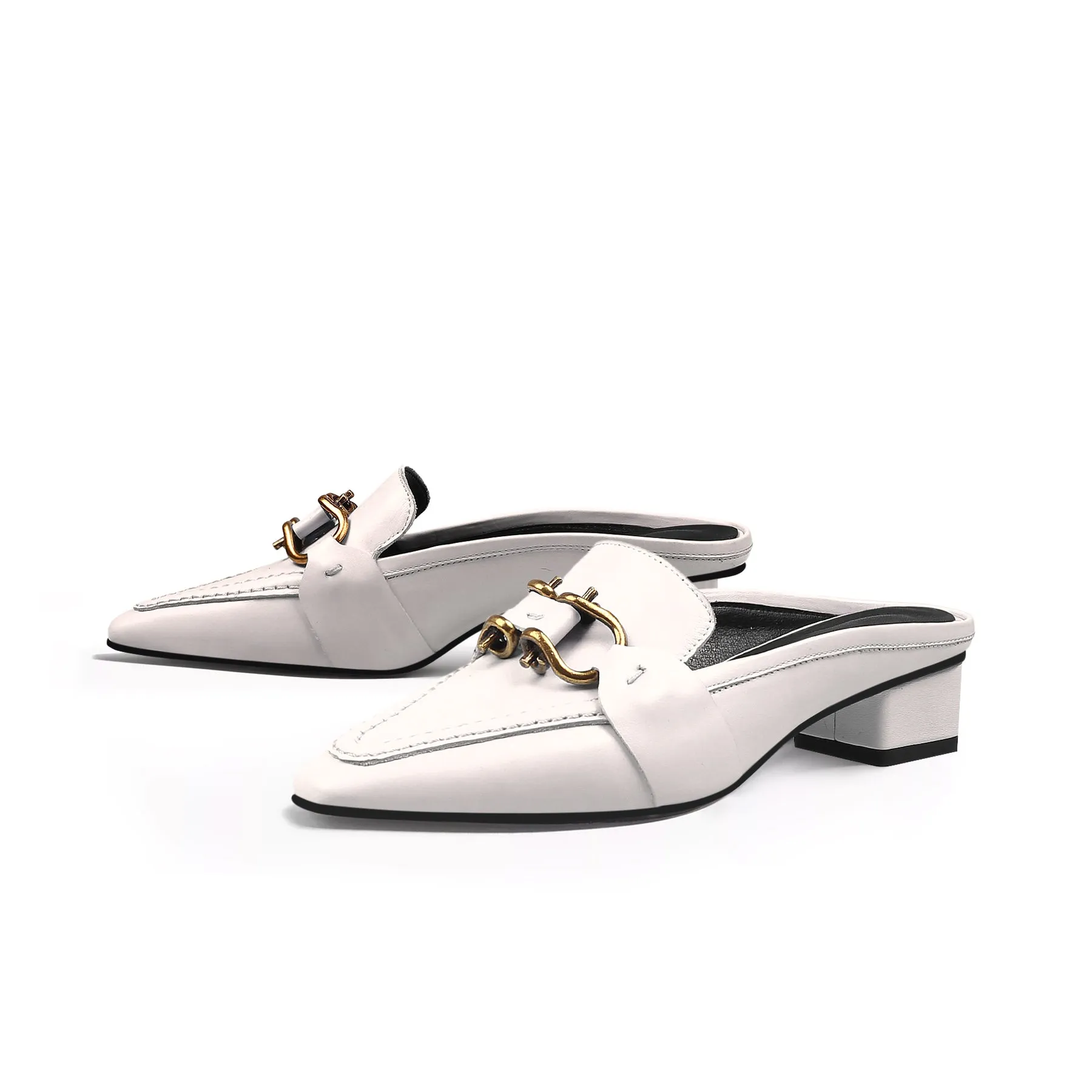 Classic Chain Slip-On Mules