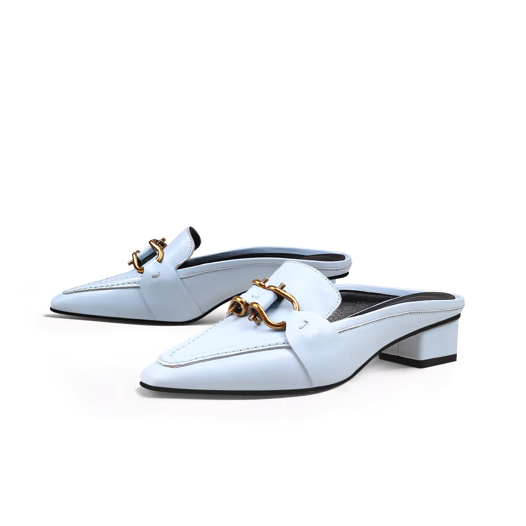 Classic Chain Slip-On Mules