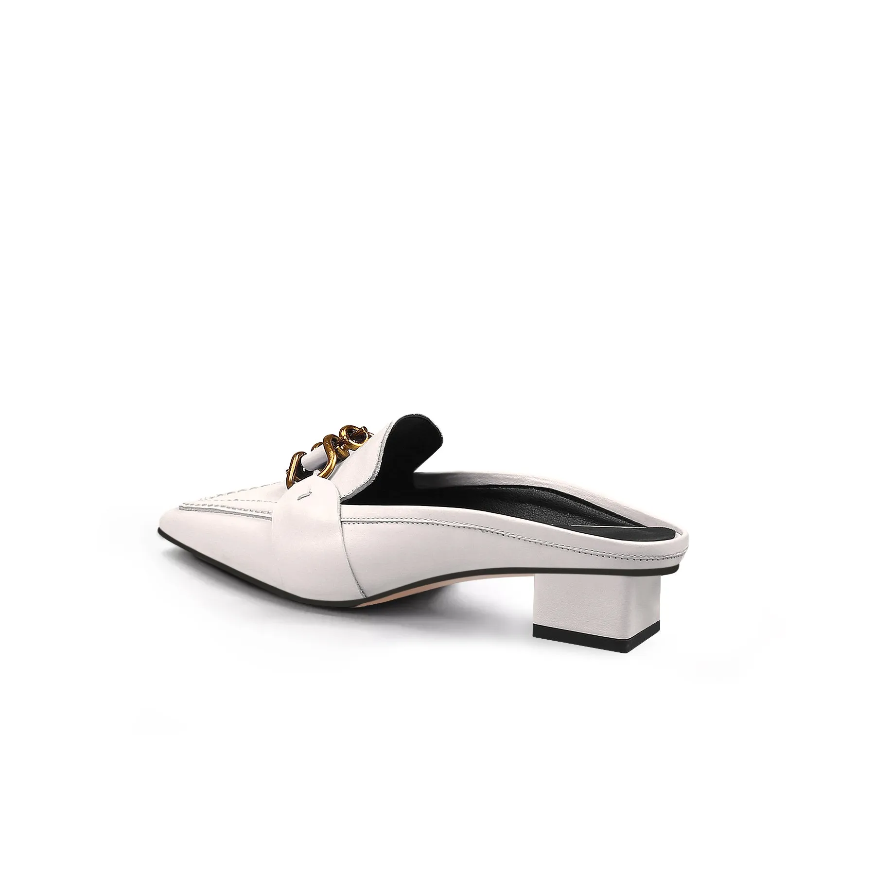 Classic Chain Slip-On Mules