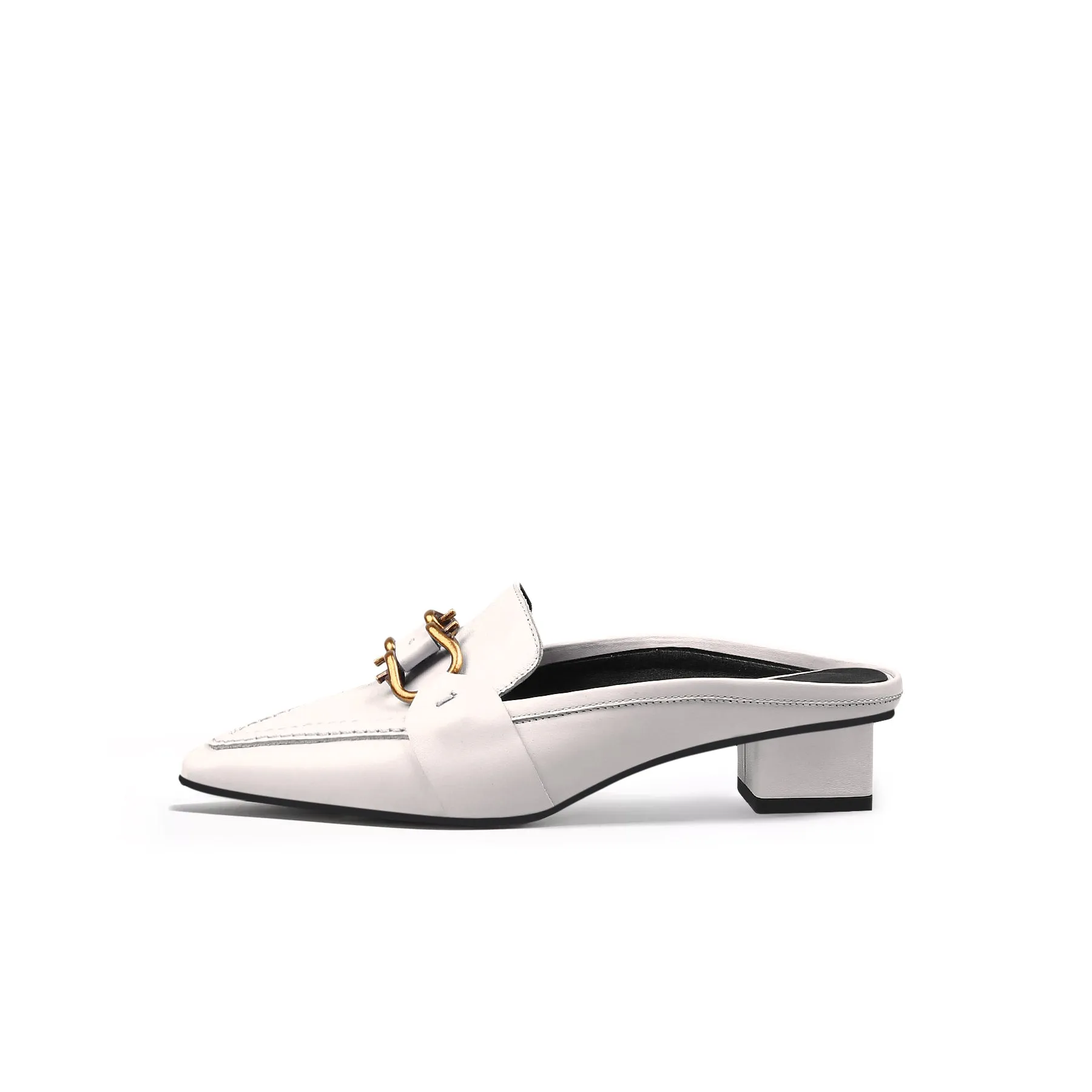 Classic Chain Slip-On Mules