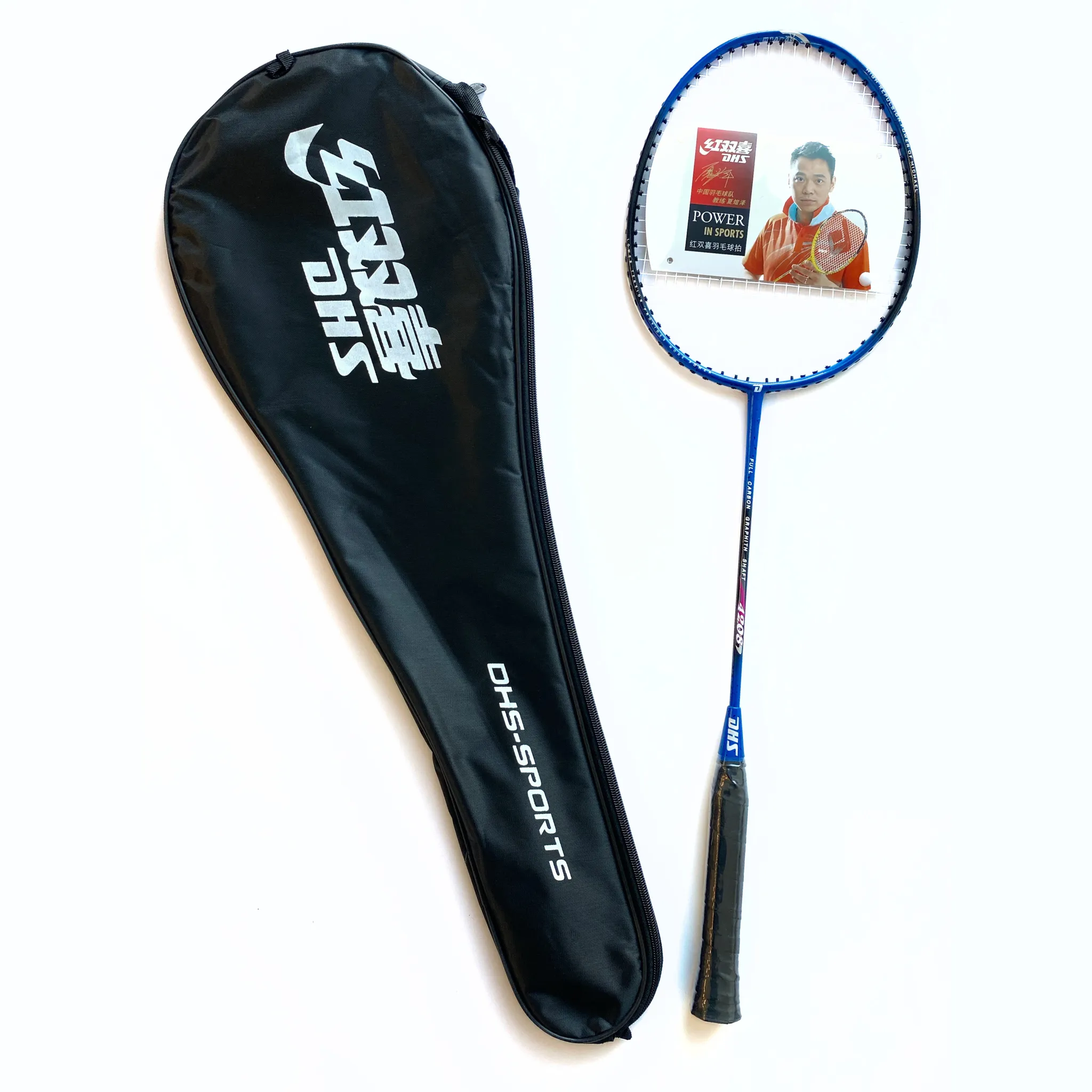 DHS 4208 Pre-Strung Badminton Racket [Blue]