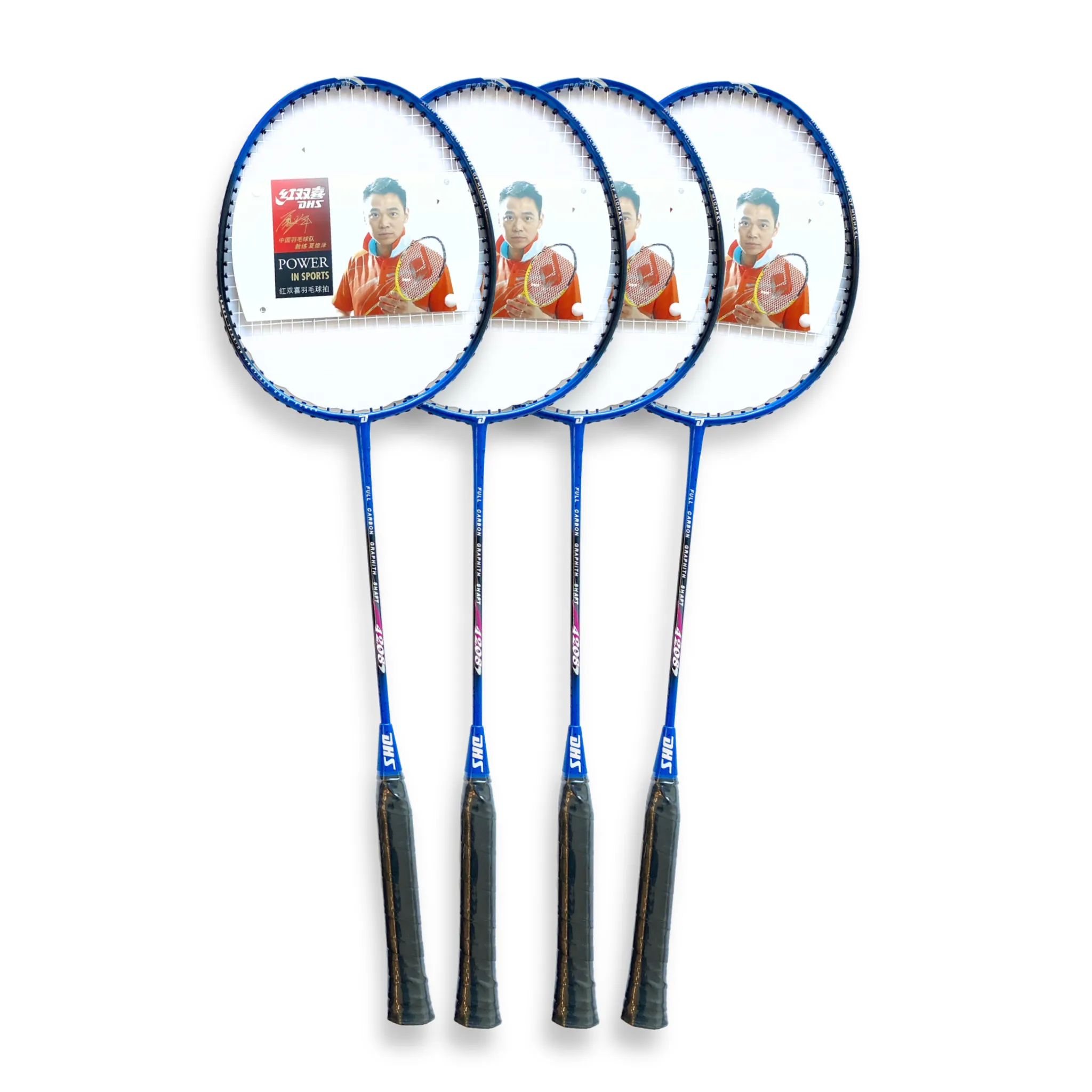 DHS 4208 Pre-Strung Badminton Racket [Blue]