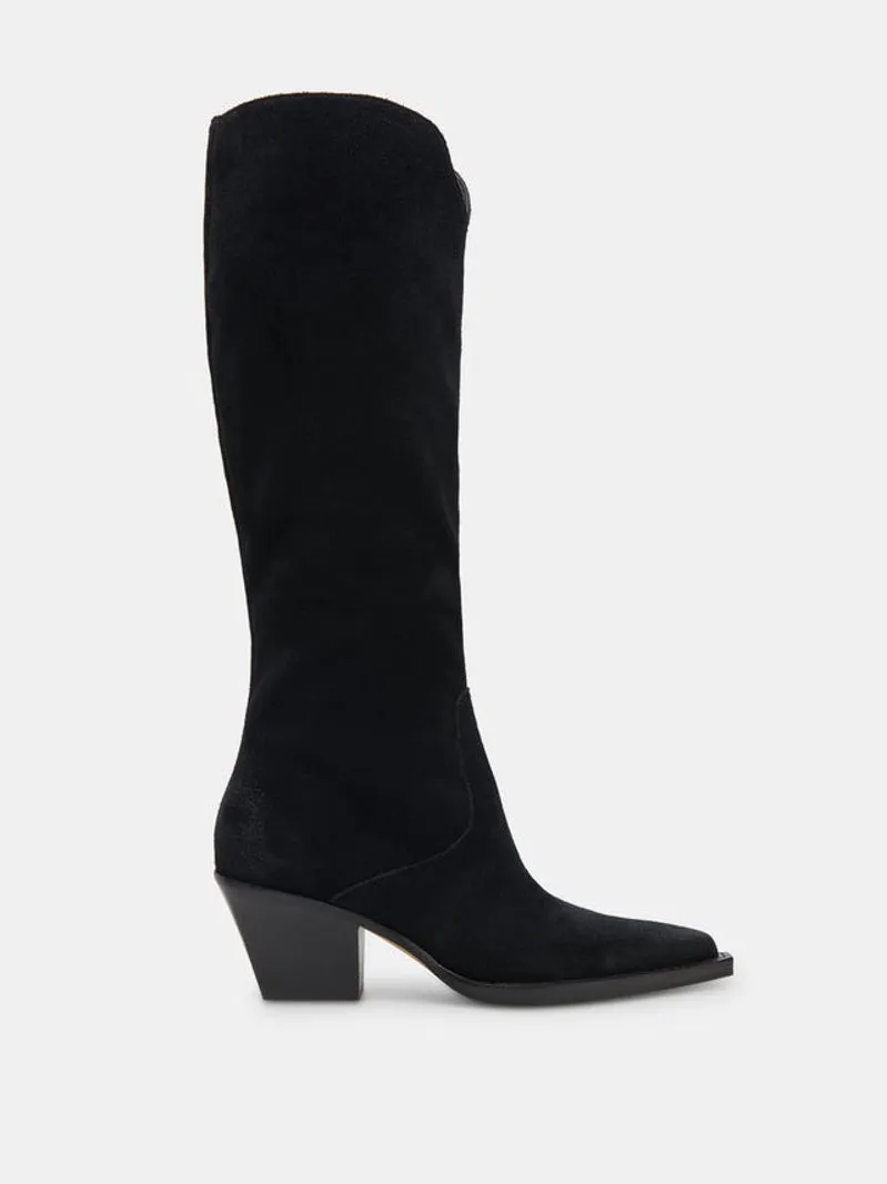 Dolce Vita Raj Long Boots - Onyx Suede