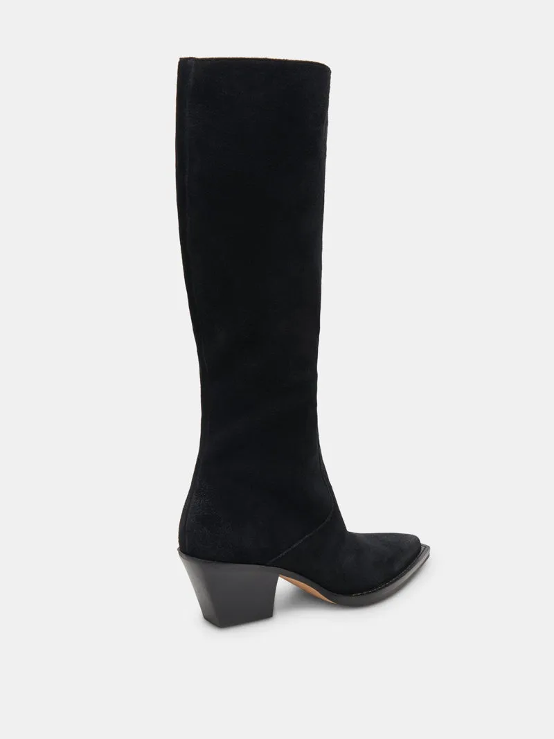 Dolce Vita Raj Long Boots - Onyx Suede