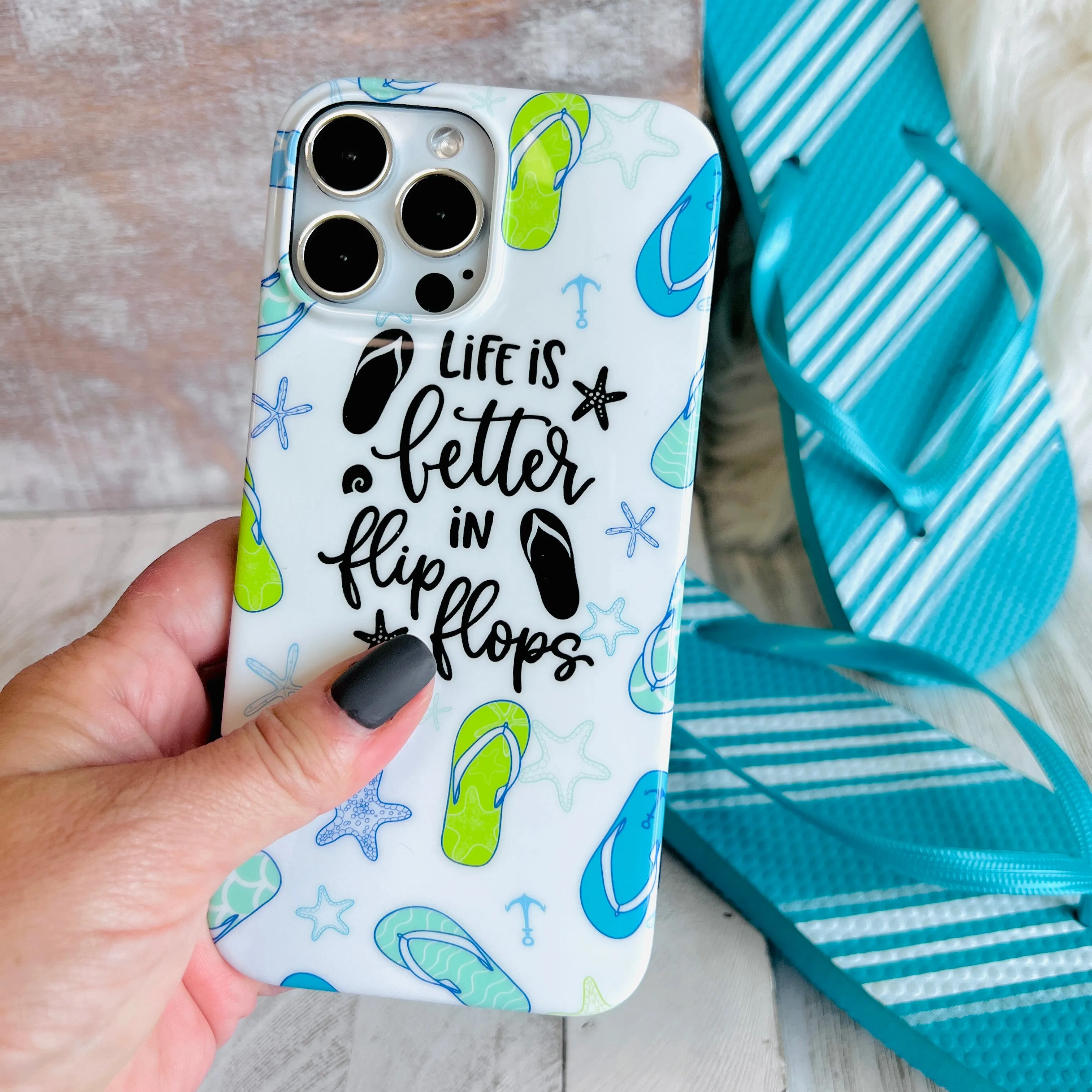 Fancy Flip Flops Phone Case For iPhone