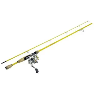 Featherlight Spinning Combo - 5'6" Length, 2 Piece Rod, Ultra Light Power, Yellow