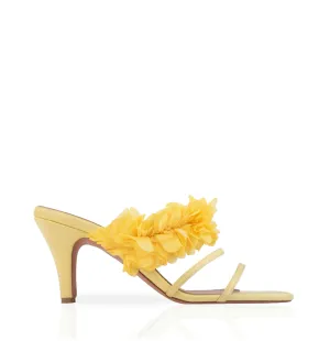 FLORA YELLOW MULES