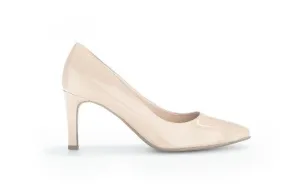 GABOR Nude Patent Pointed Court Shoe