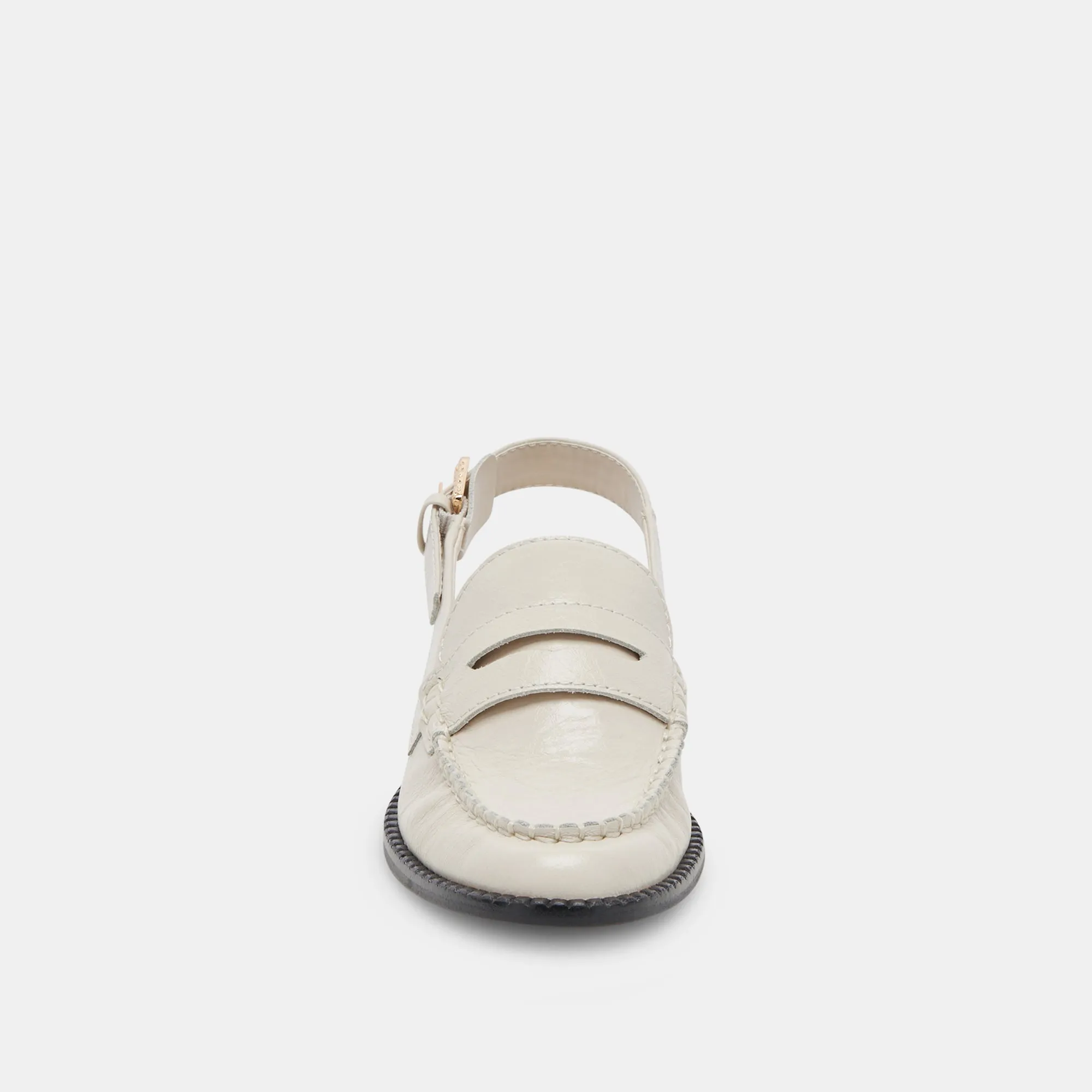 HARDI LOAFERS IVORY CRINKLE PATENT