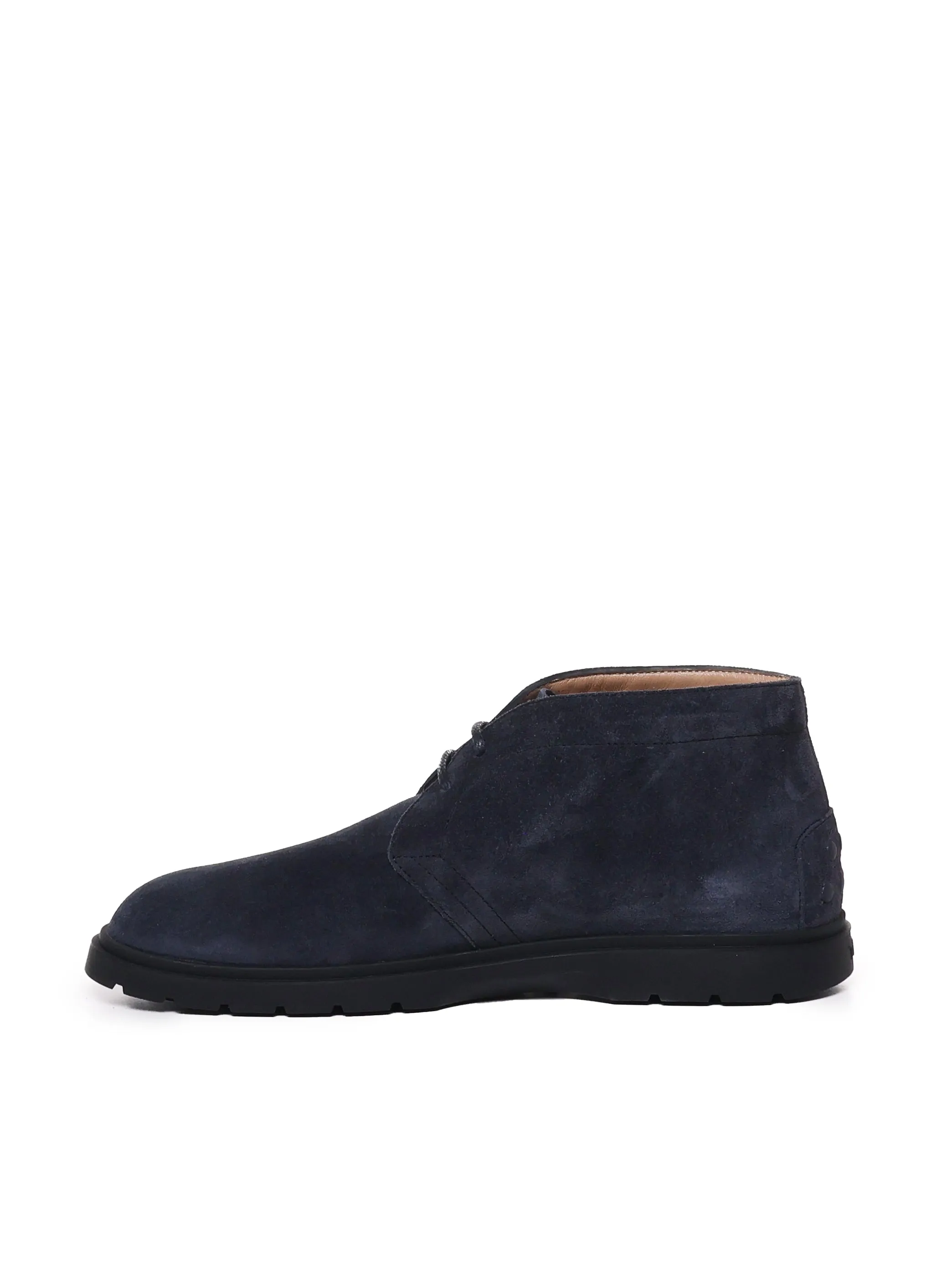 High Suede Loafers in Night Blue