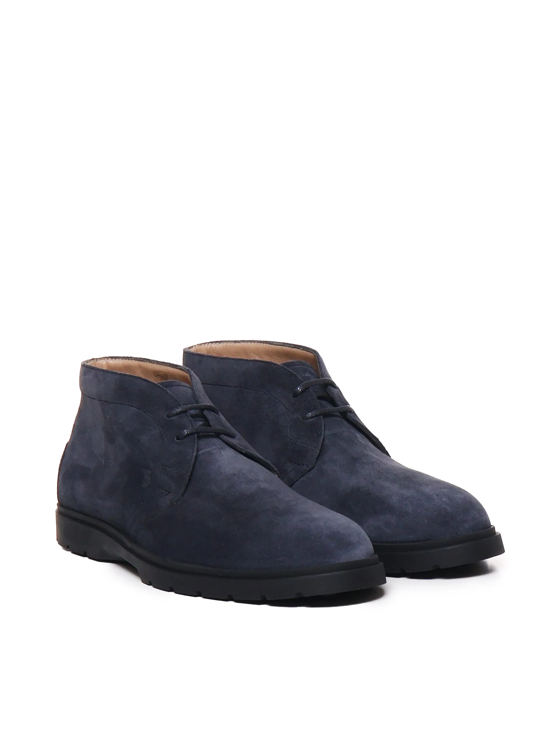 High Suede Loafers in Night Blue