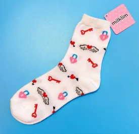 Milklim "love" ankle socks