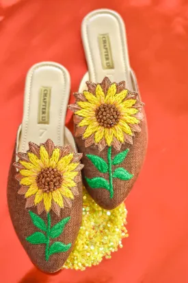 Mule and Earrings | Sunflower Bundle