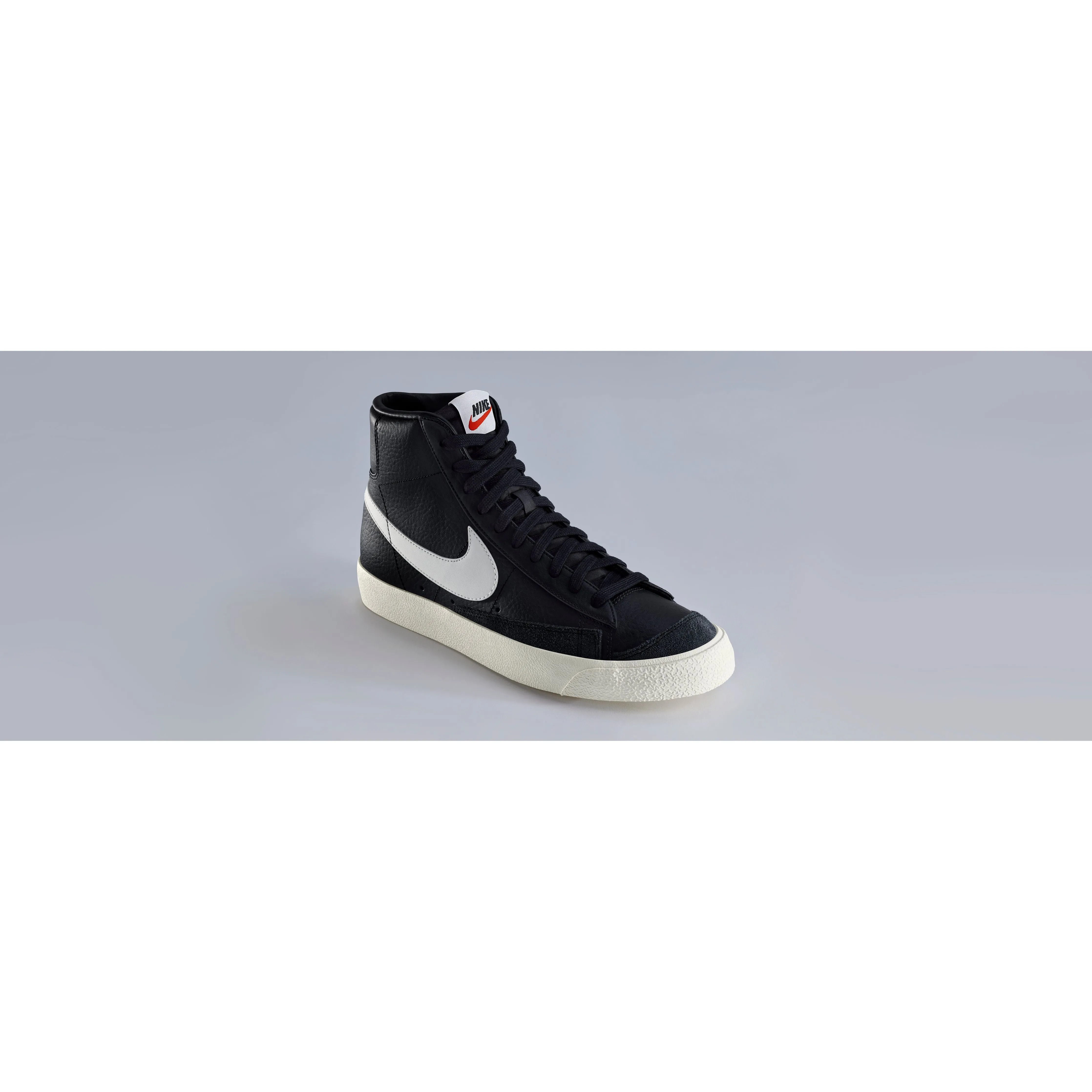 Nike Men's Blazer Mid '77 Vintage Shoes - Black / Sail