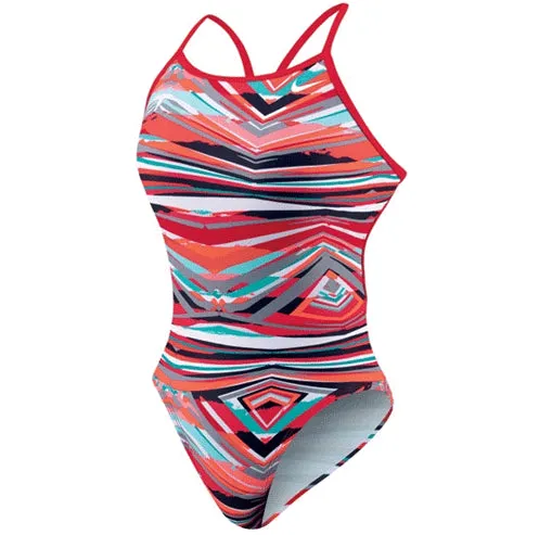 NIKE SWIM Rio Geo Cut Out Tank (38 Only)