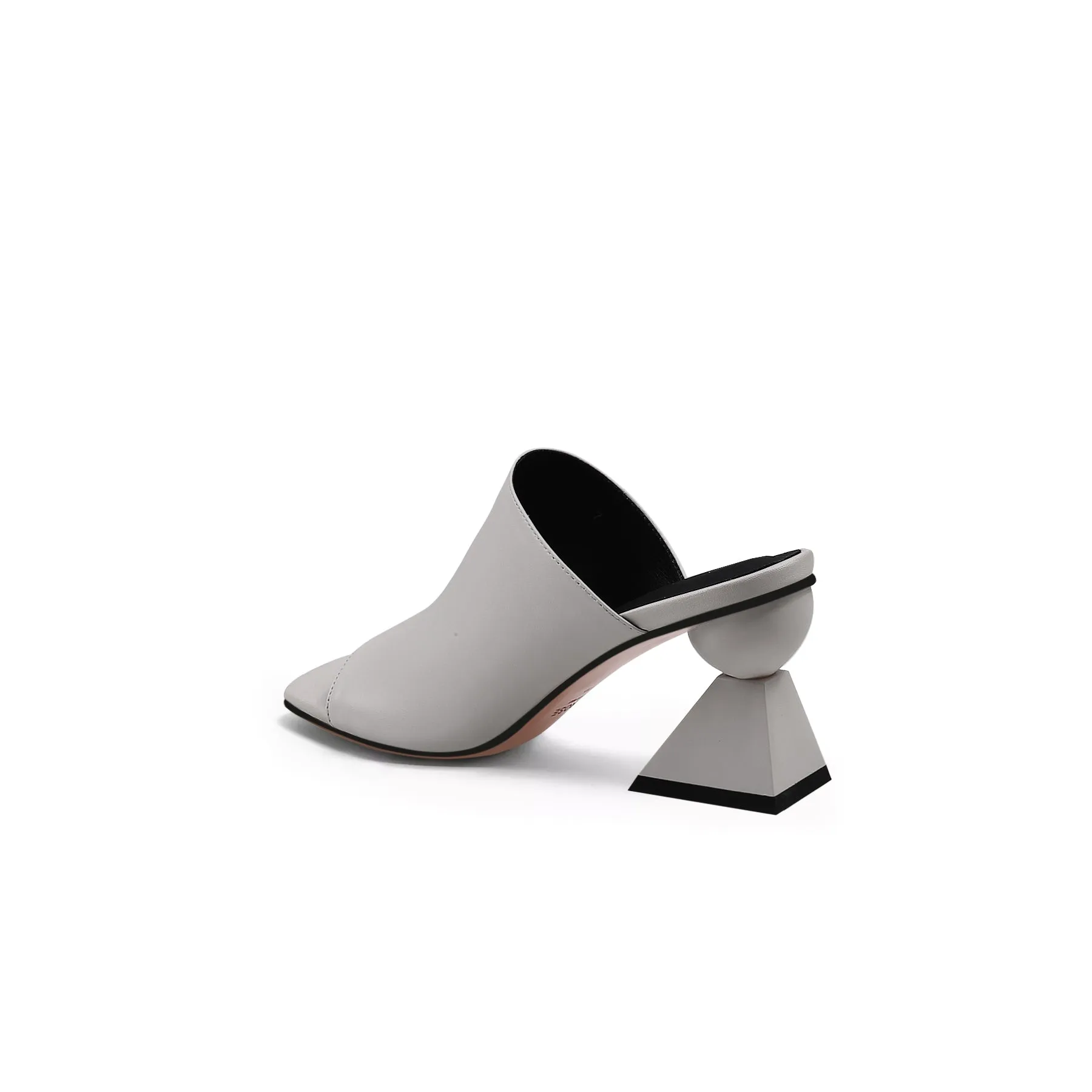 Open Toe Wide Strap Mules