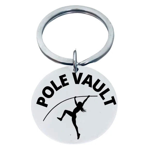 Pole Vault Keychain