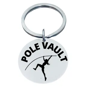 Pole Vault Keychain