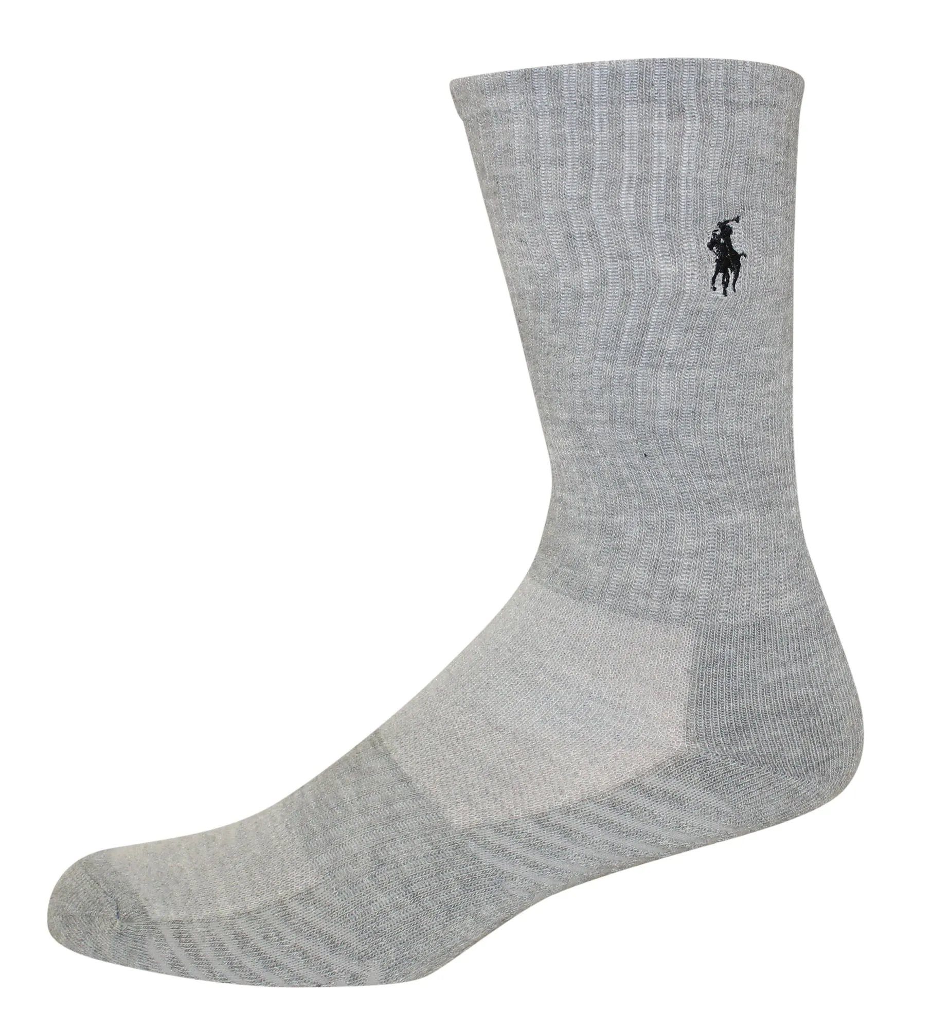 Polo Ralph Lauren Men's 6-Pack Athletic Royal Texture Crew Sock