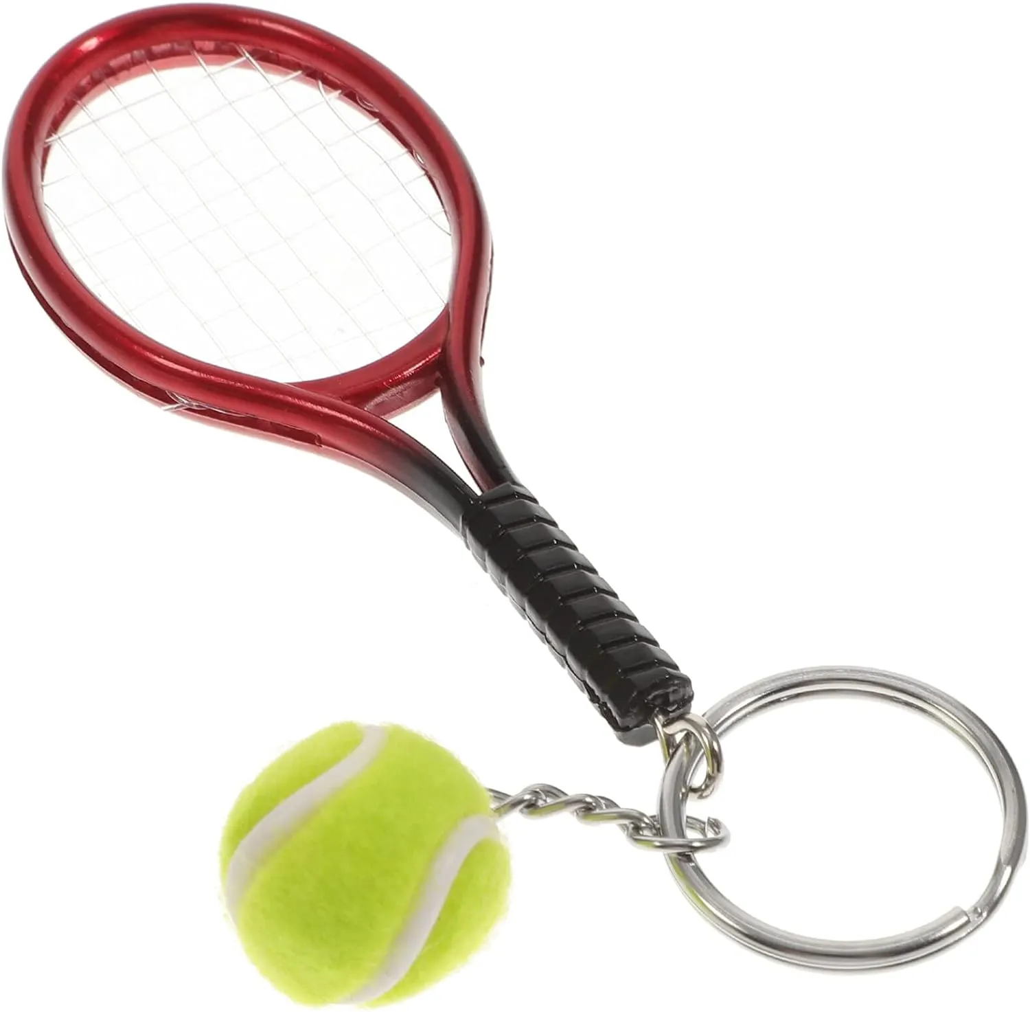 Premium Metal Tennis Keychain | RED | Perfect Gift for Tennis Lovers