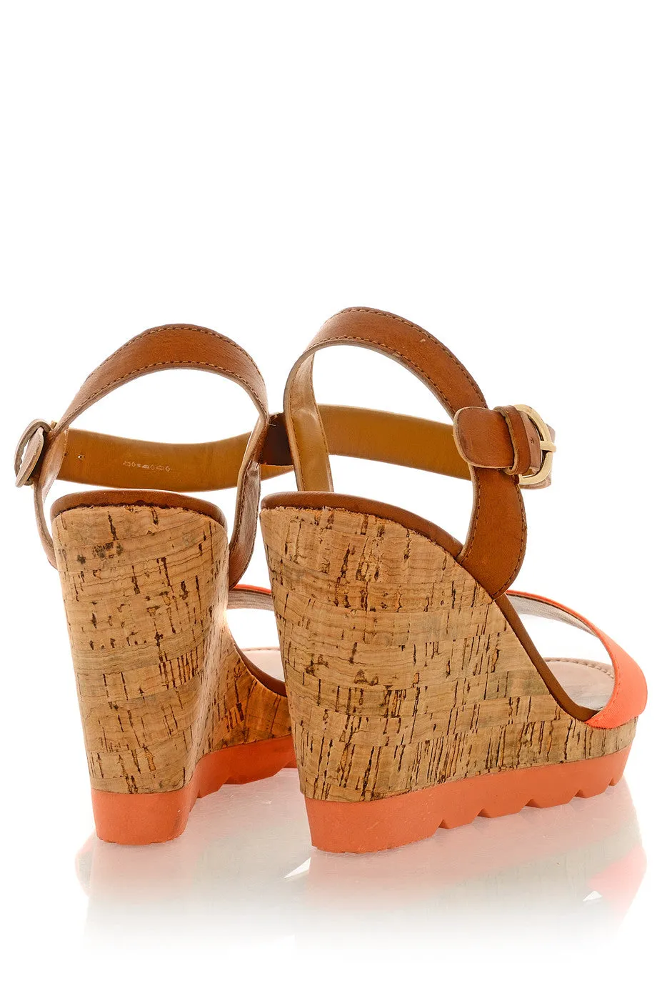 RASCAL HEDDIE Neon Orange Wedges