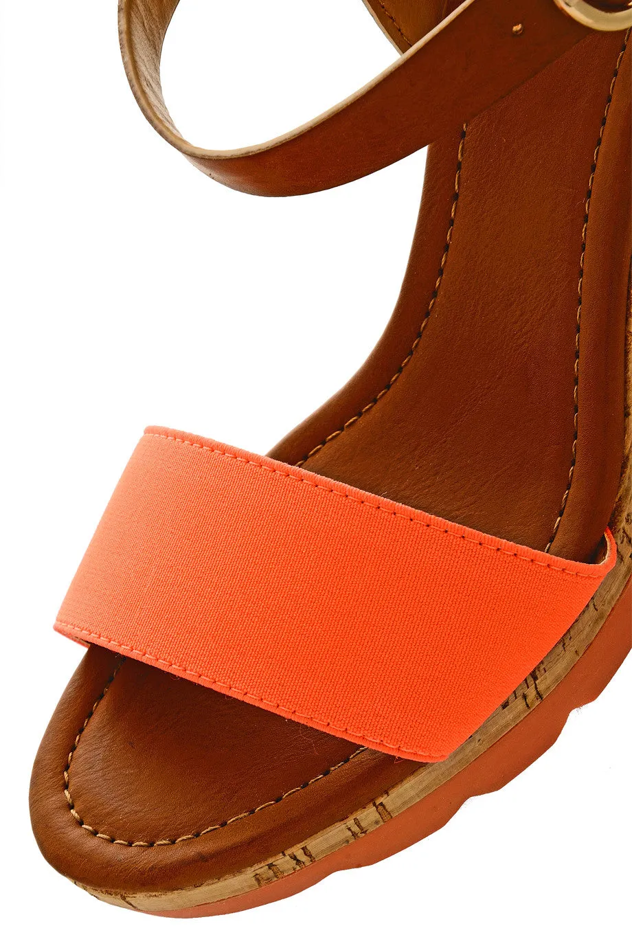 RASCAL HEDDIE Neon Orange Wedges