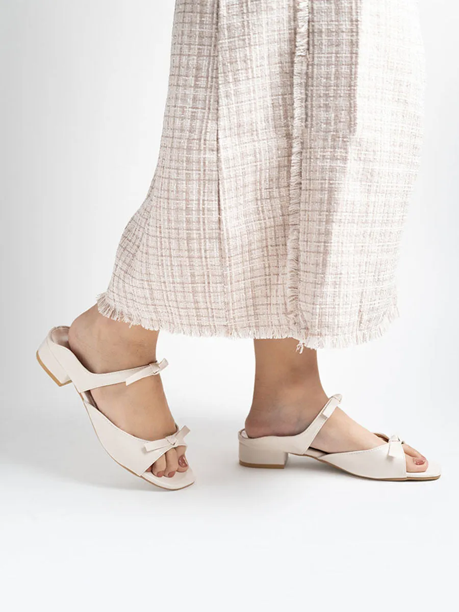 Ribbon Sandal Mules