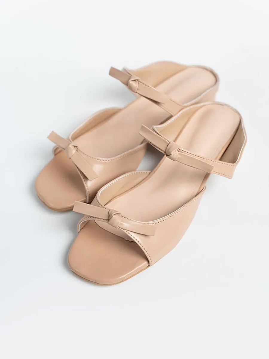 Ribbon Sandal Mules