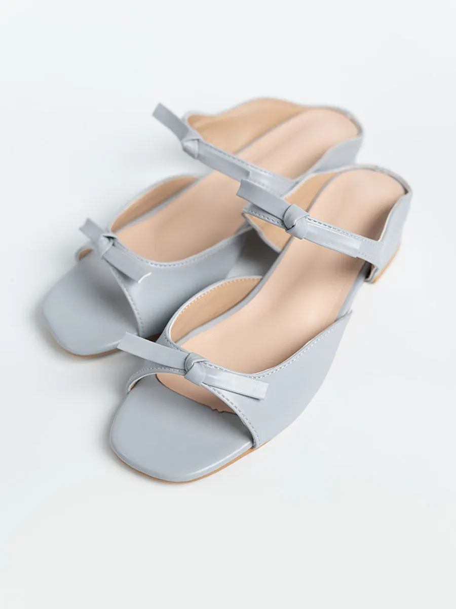 Ribbon Sandal Mules