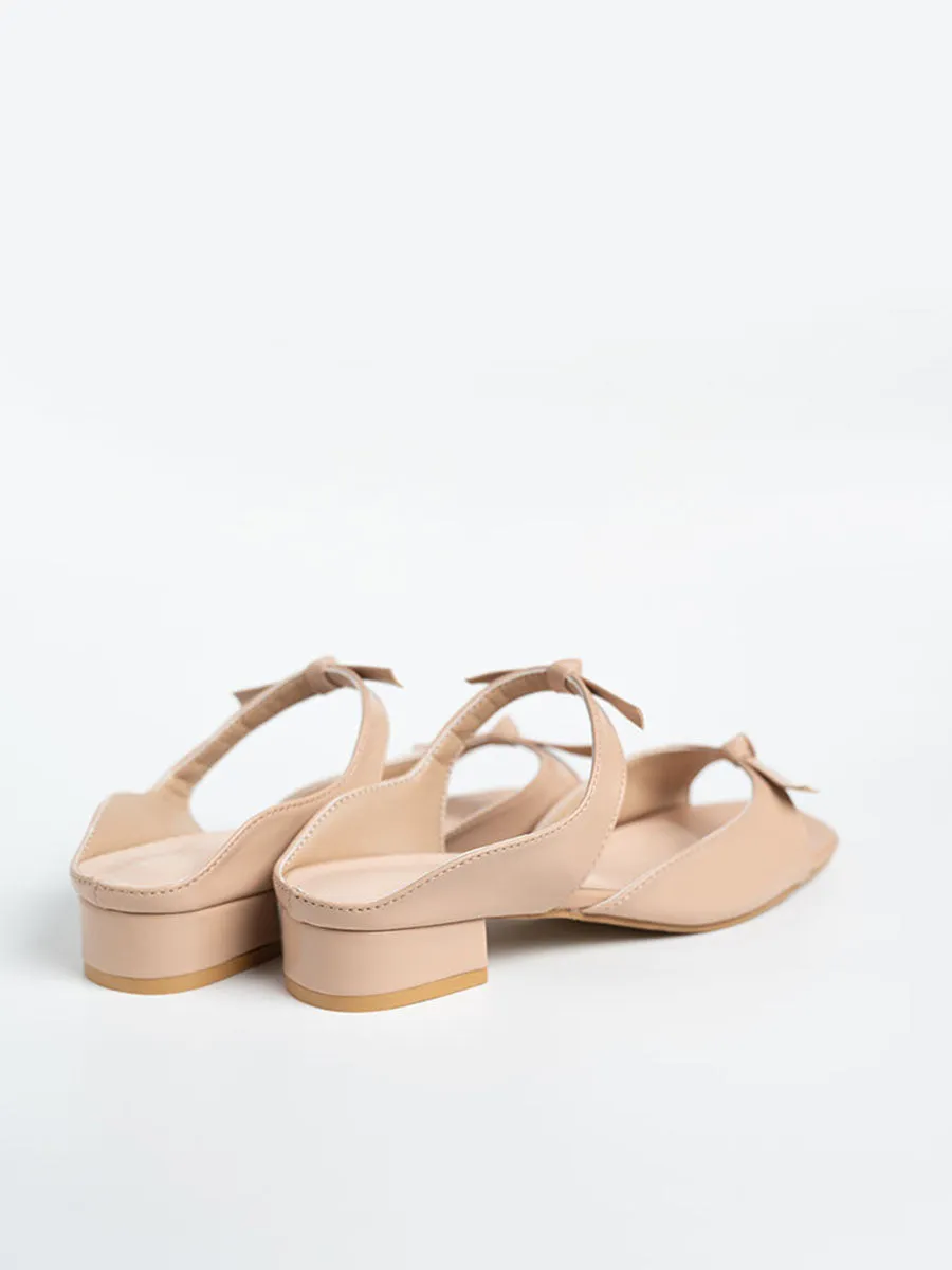 Ribbon Sandal Mules