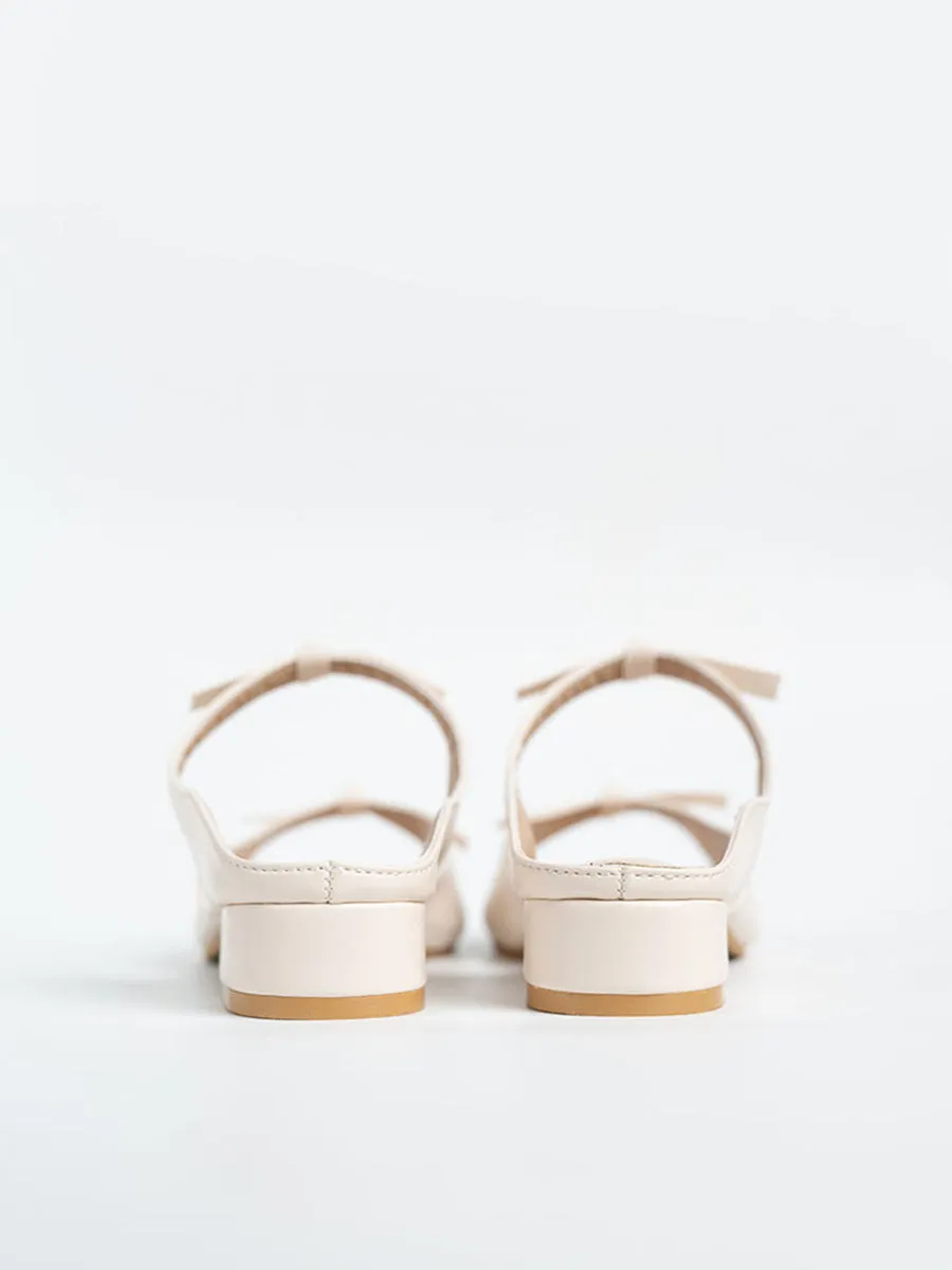 Ribbon Sandal Mules