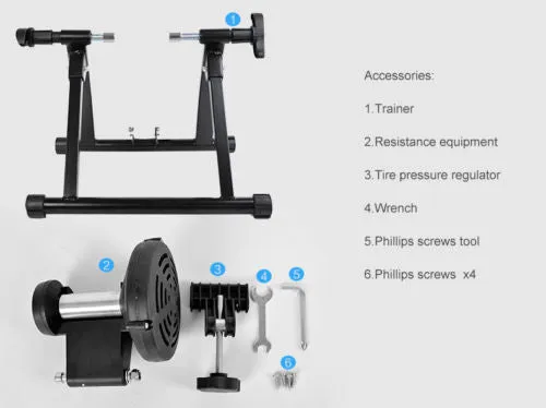 RockBros Indoor Cycling Foldable Parabolic Sports Roller Trainer