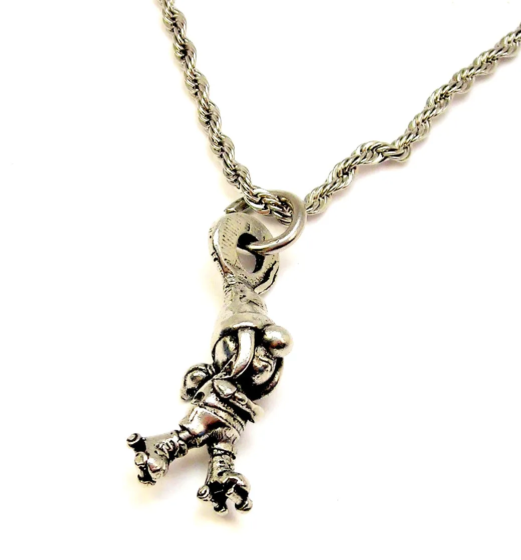 Roller Skating Roller Derby Gnome girl with roller skate 22" Chain Necklace