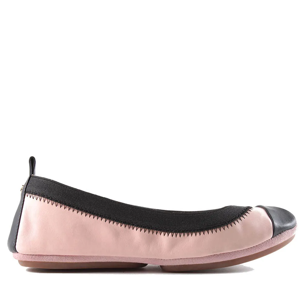 Samantha Leather Mom Flat - Rose Cloud