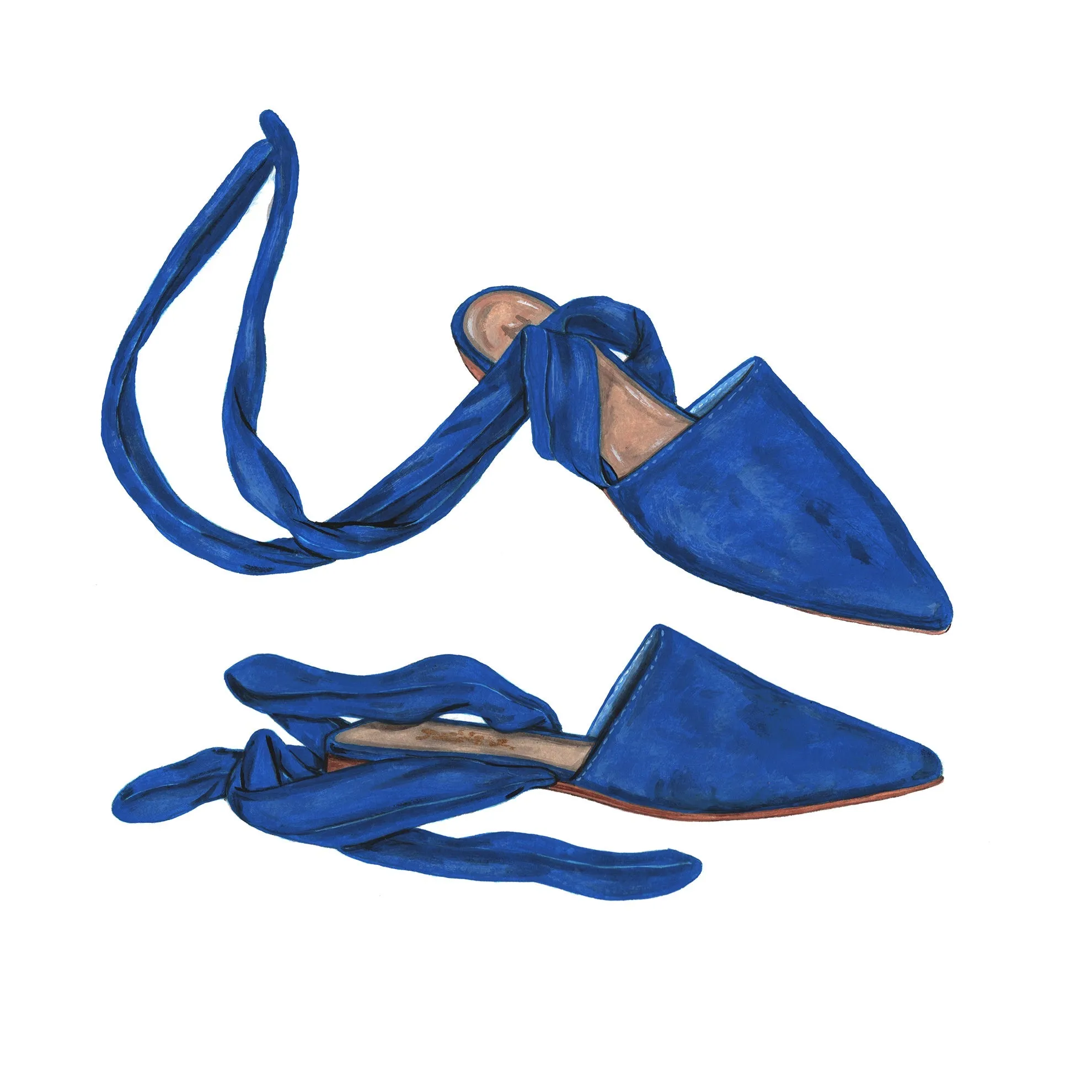 Santorini Suede Ballet Flats