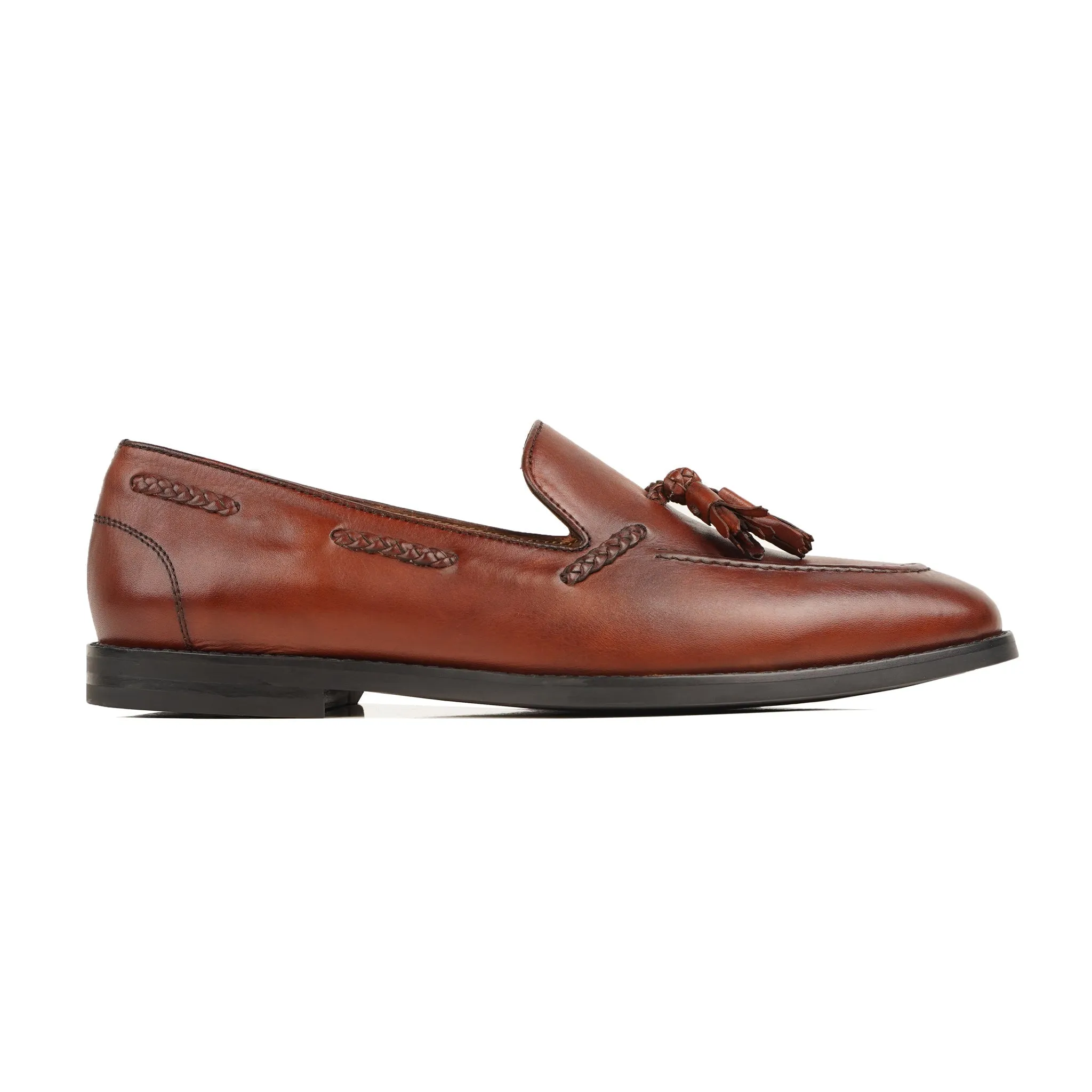 Sondrio - Men's Oxblood Calf Leather Loafer