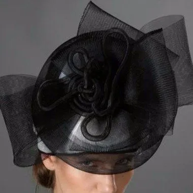 SS9001-Black and white ladies hats for kentucky derby ( AVAILABLE IN BLACK)