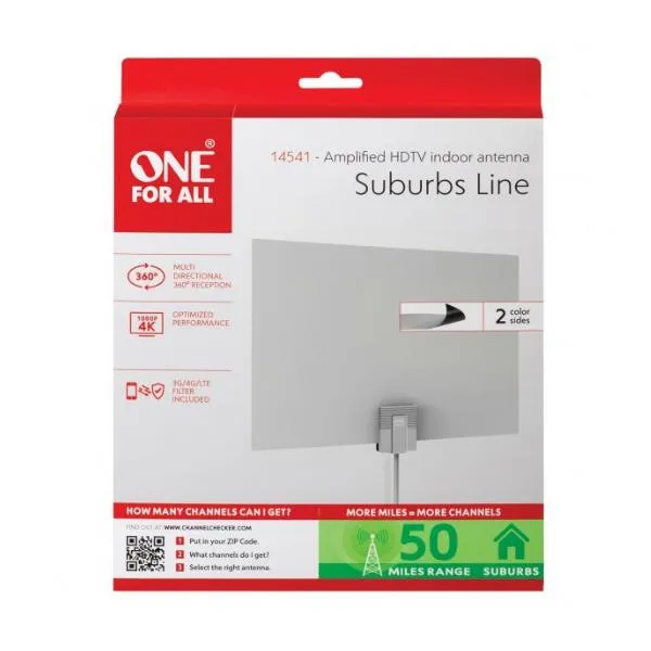 Suburbs Line Amplified HDTV Flat Antenna