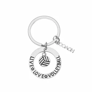 Volleyball Coach Keychain- Live Love Volleyball